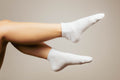 White ankle socks