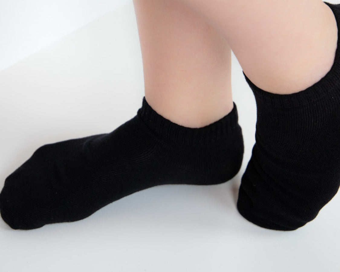 Unisex Anti-Blister Black Ankle Socks – Gel-Protected, 3-Pack - 36-39 size