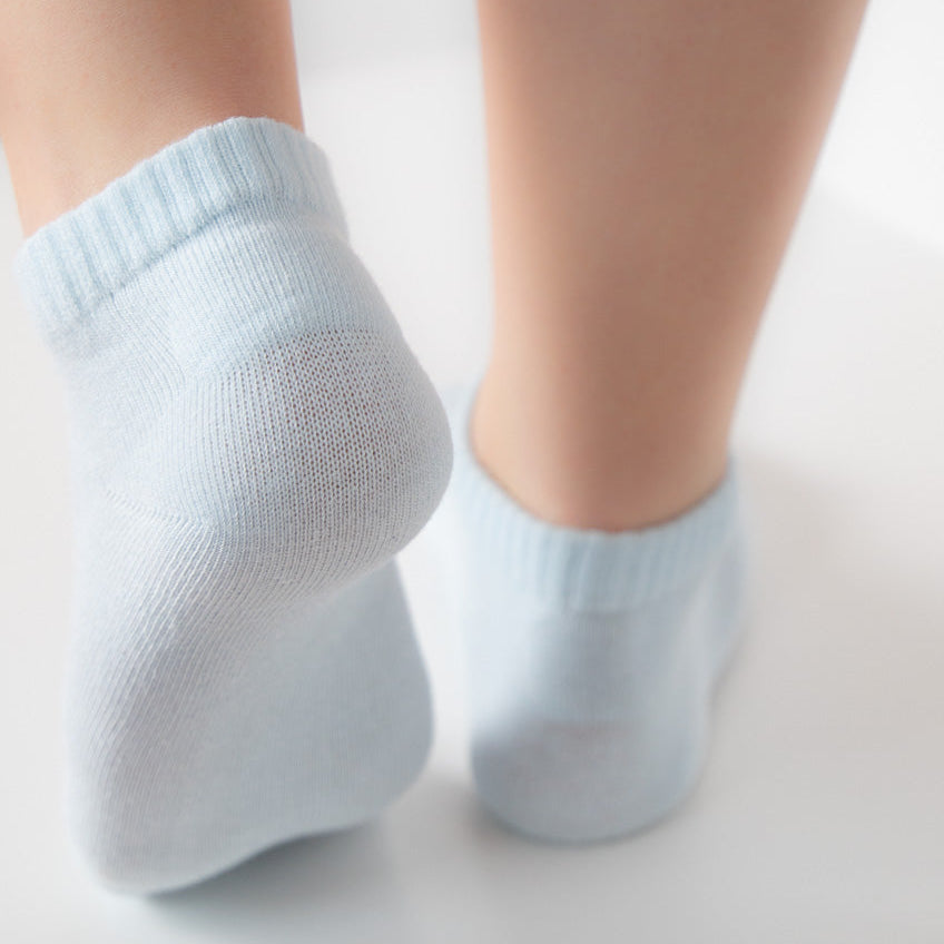 Unisex Anti-Blister Blue Ankle Socks – Gel-Protected, 3-Pack - 36-39 size